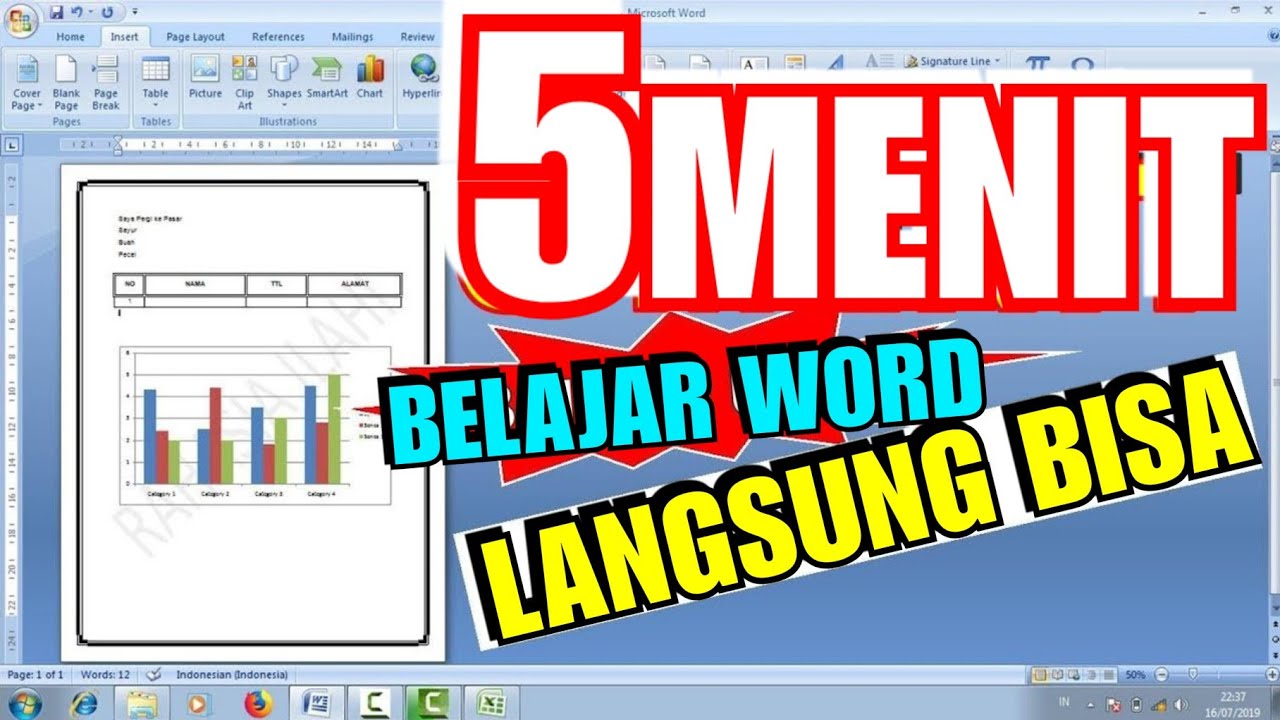 TUTORIAL MS WORD PEMULA LENGKAP