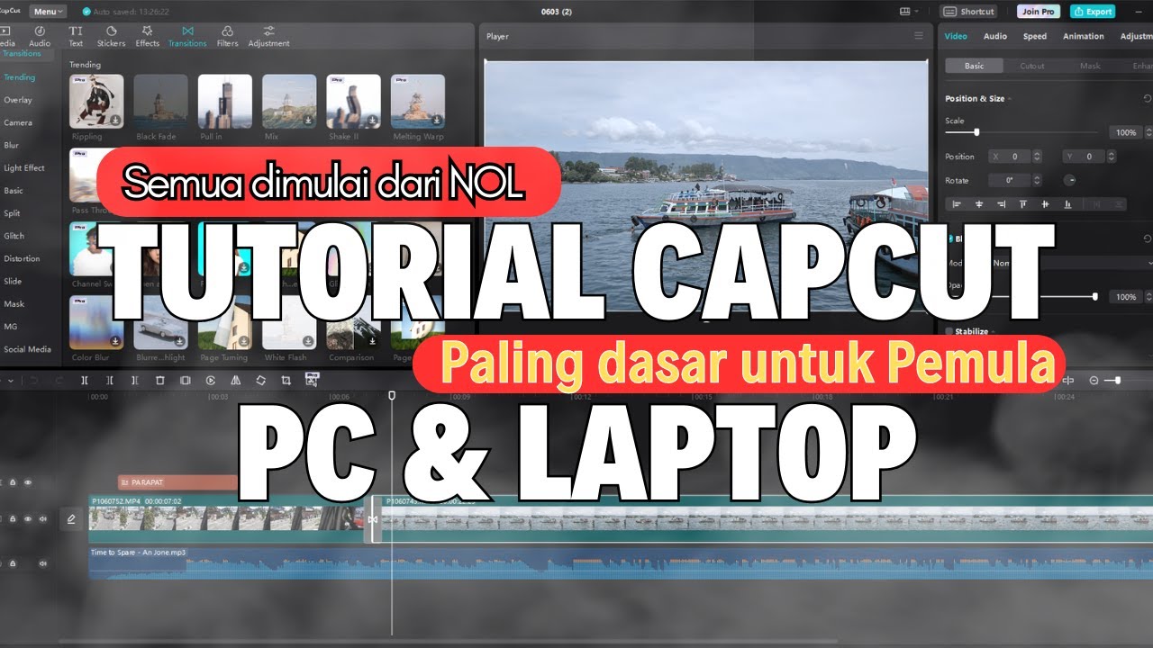 Tutorial Capcut PC Pemula 2023 - Aplikasi Edit Video Gratis PC Tanpa Watermark